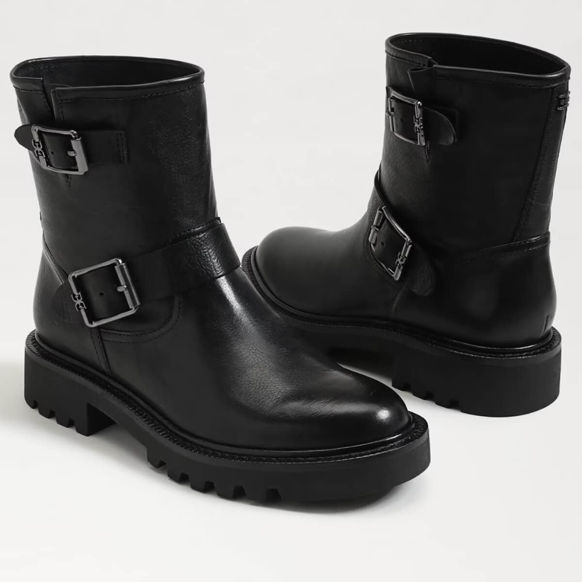 Sam Edelman Kinsley Motorcycle Boot black leather side | MILK MONEY milkmoney.co | cute shoes for women. ladies shoes. nice shoes for women. footwear for women. ladies shoes online. ladies footwear. womens shoes and boots. pretty shoes for women. beautiful shoes for women.