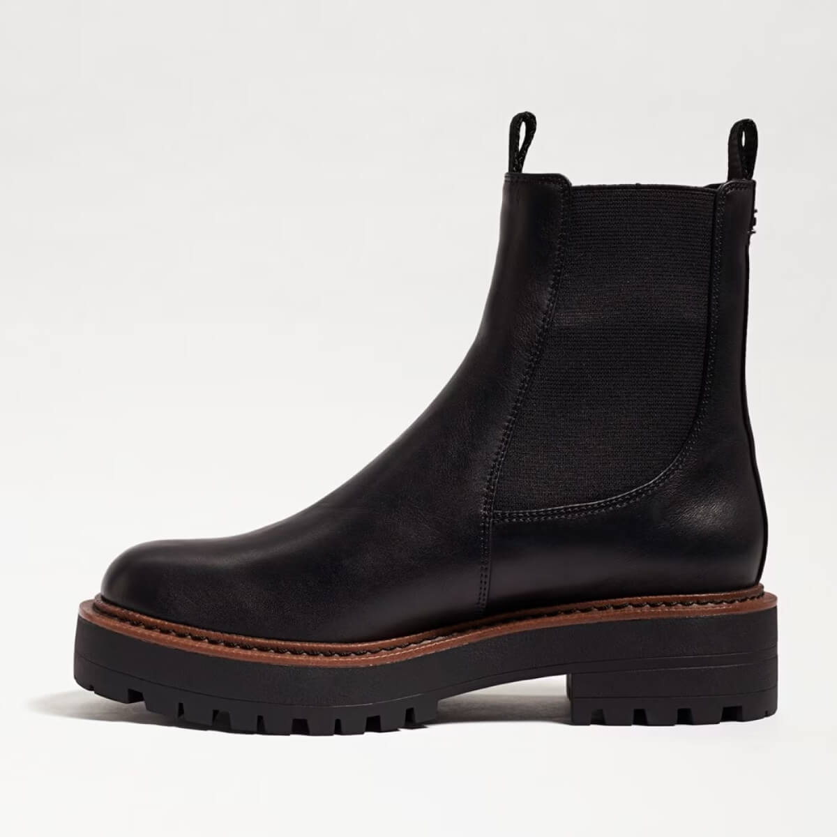 Sam Edelman Laguna Chelsea Boot black side | MILK MONEY milkmoney.co | cute shoes for women. ladies shoes. nice shoes for women. footwear for women. ladies shoes online. ladies footwear. womens shoes and boots. pretty shoes for women. beautiful shoes for women.