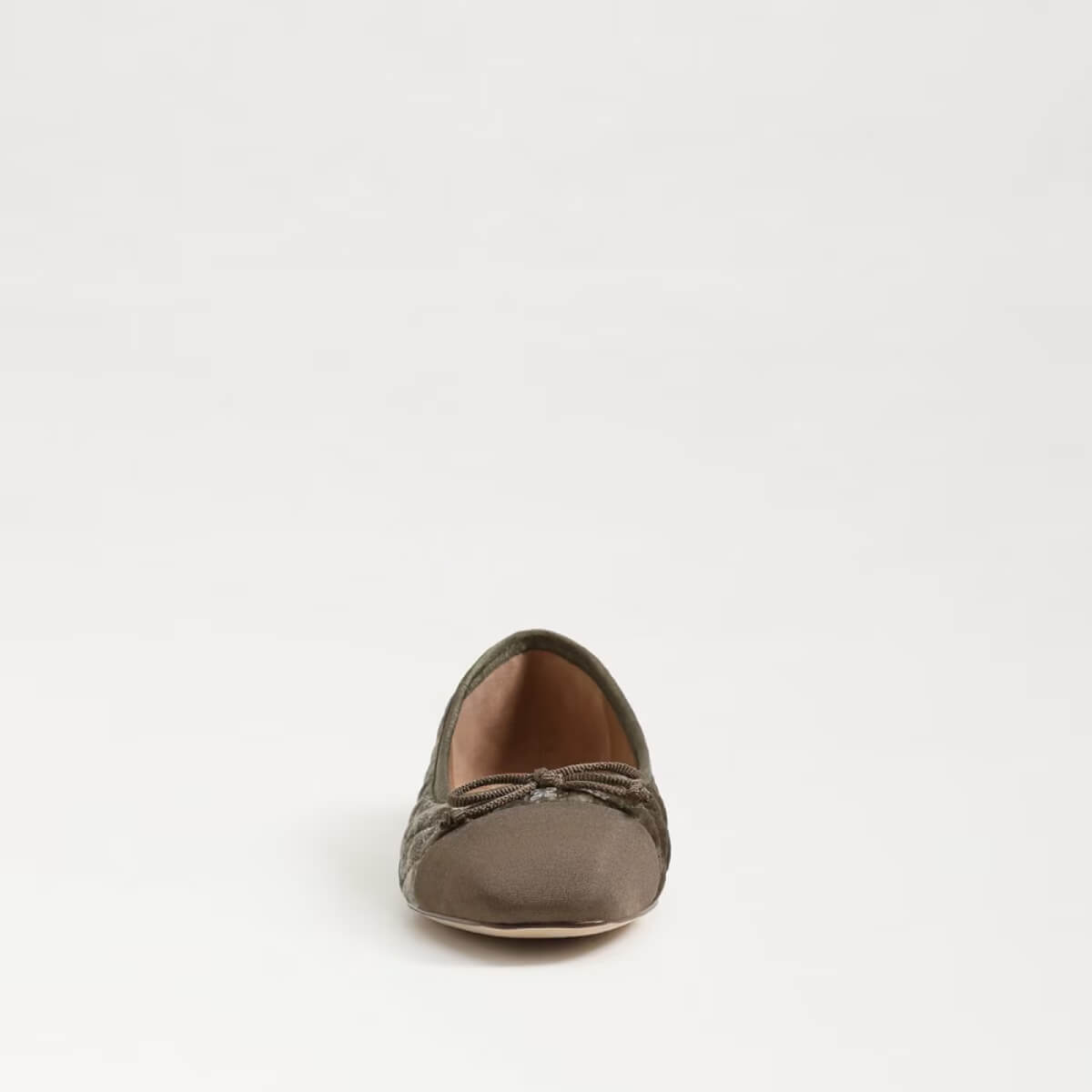 Sam Edelman Marilyn Ballet Flat silver sage front | MILK MONEY milkmoney.co | cute shoes for women. ladies shoes. nice shoes for women. footwear for women. ladies shoes online. ladies footwear. womens shoes and boots. pretty shoes for women. beautiful shoes for women.