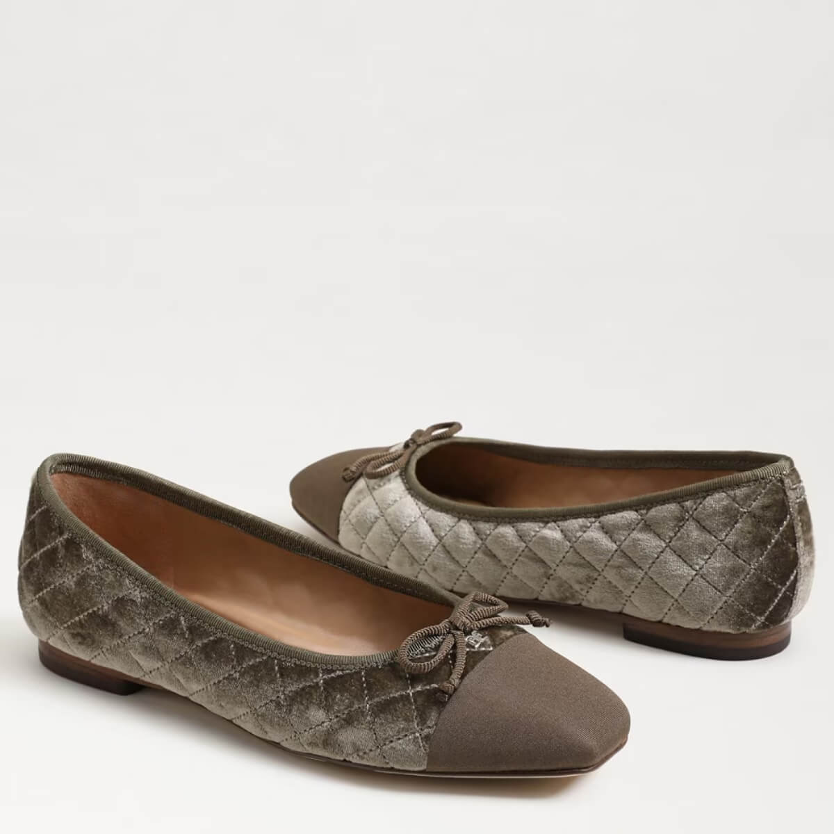 Sam Edelman Marilyn Ballet Flat silver sage side | MILK MONEY milkmoney.co | cute shoes for women. ladies shoes. nice shoes for women. footwear for women. ladies shoes online. ladies footwear. womens shoes and boots. pretty shoes for women. beautiful shoes for women.