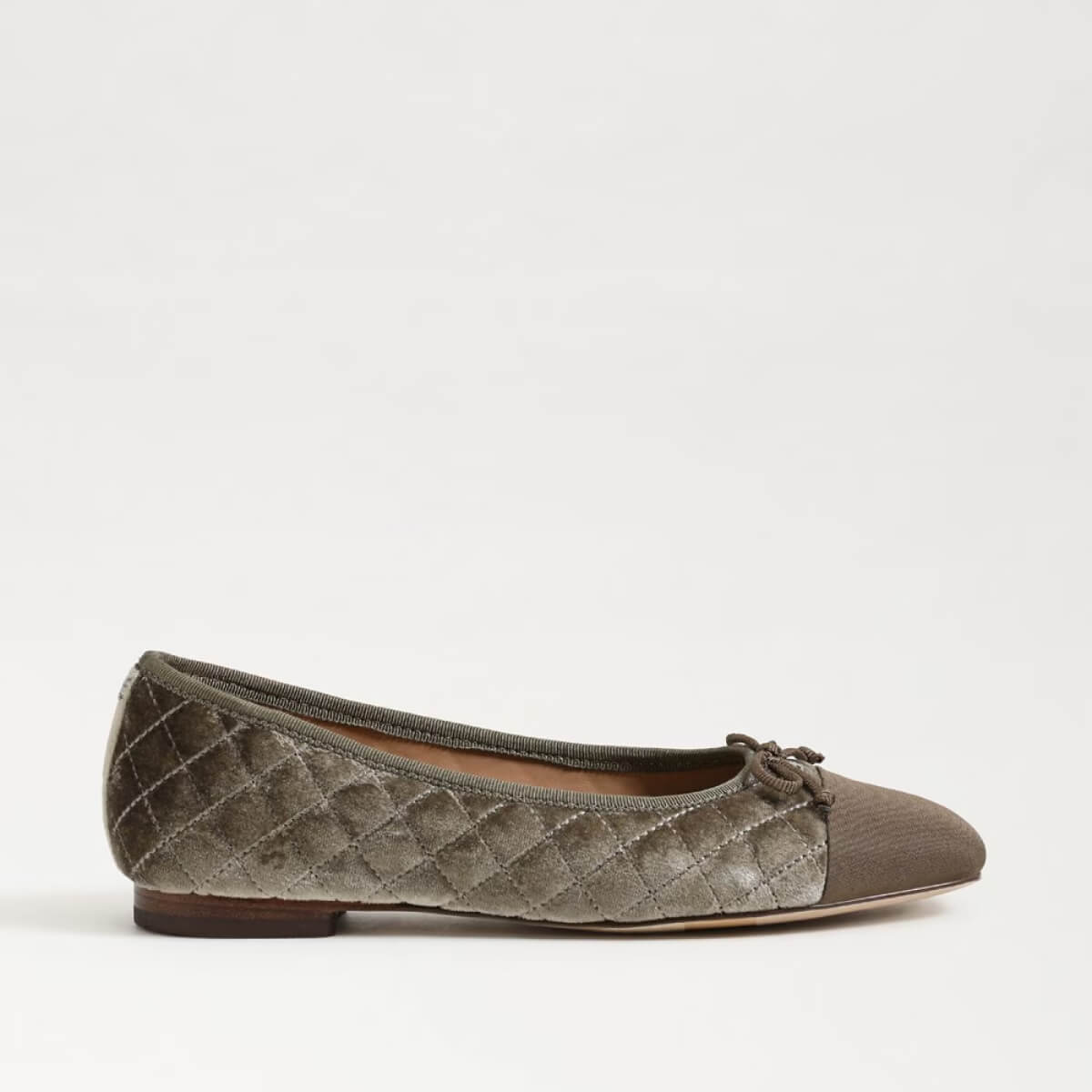 Sam Edelman Marilyn Ballet Flat silver sage side | MILK MONEY milkmoney.co | cute shoes for women. ladies shoes. nice shoes for women. footwear for women. ladies shoes online. ladies footwear. womens shoes and boots. pretty shoes for women. beautiful shoes for women.