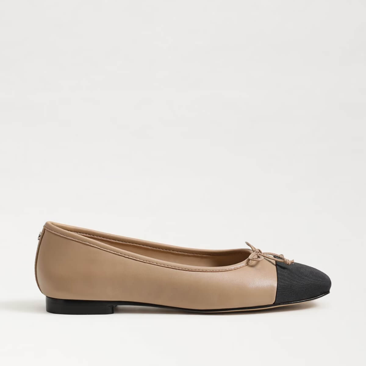 Sam Edelman Marley Ballet Flat beige black side | MILK MONEY milkmoney.co | cute shoes for women. ladies shoes. nice shoes for women. footwear for women. ladies shoes online. ladies footwear. womens shoes and boots. pretty shoes for women. beautiful shoes for women.