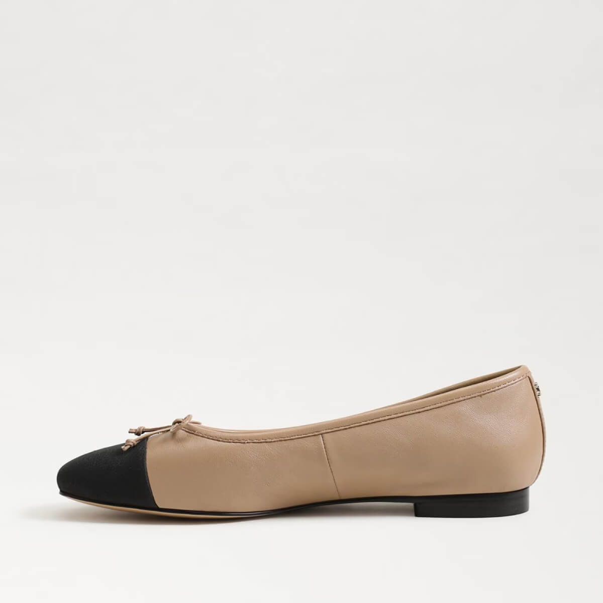 Sam Edelman Marley Ballet Flat beige black side | MILK MONEY milkmoney.co | cute shoes for women. ladies shoes. nice shoes for women. footwear for women. ladies shoes online. ladies footwear. womens shoes and boots. pretty shoes for women. beautiful shoes for women.