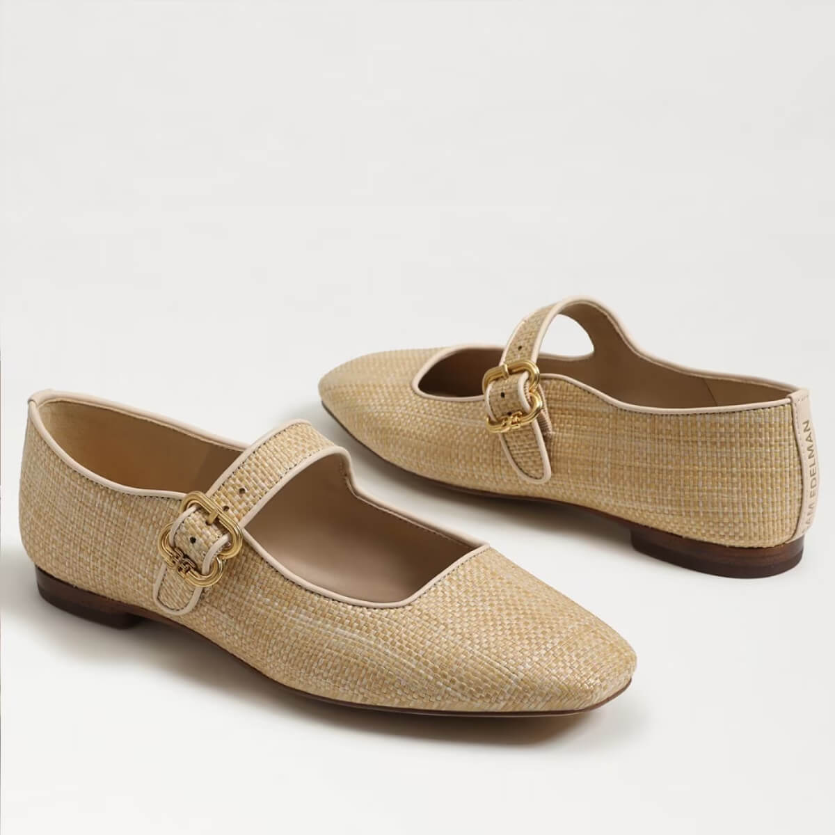 Sam Edelman Michaela Mary Jane Flat Bleached Beechwood Weave side | MILK MONEY milkmoney.co | cute shoes for women. ladies shoes. nice shoes for women. footwear for women. ladies shoes online. ladies footwear. womens shoes and boots. pretty shoes for women. beautiful shoes for women.