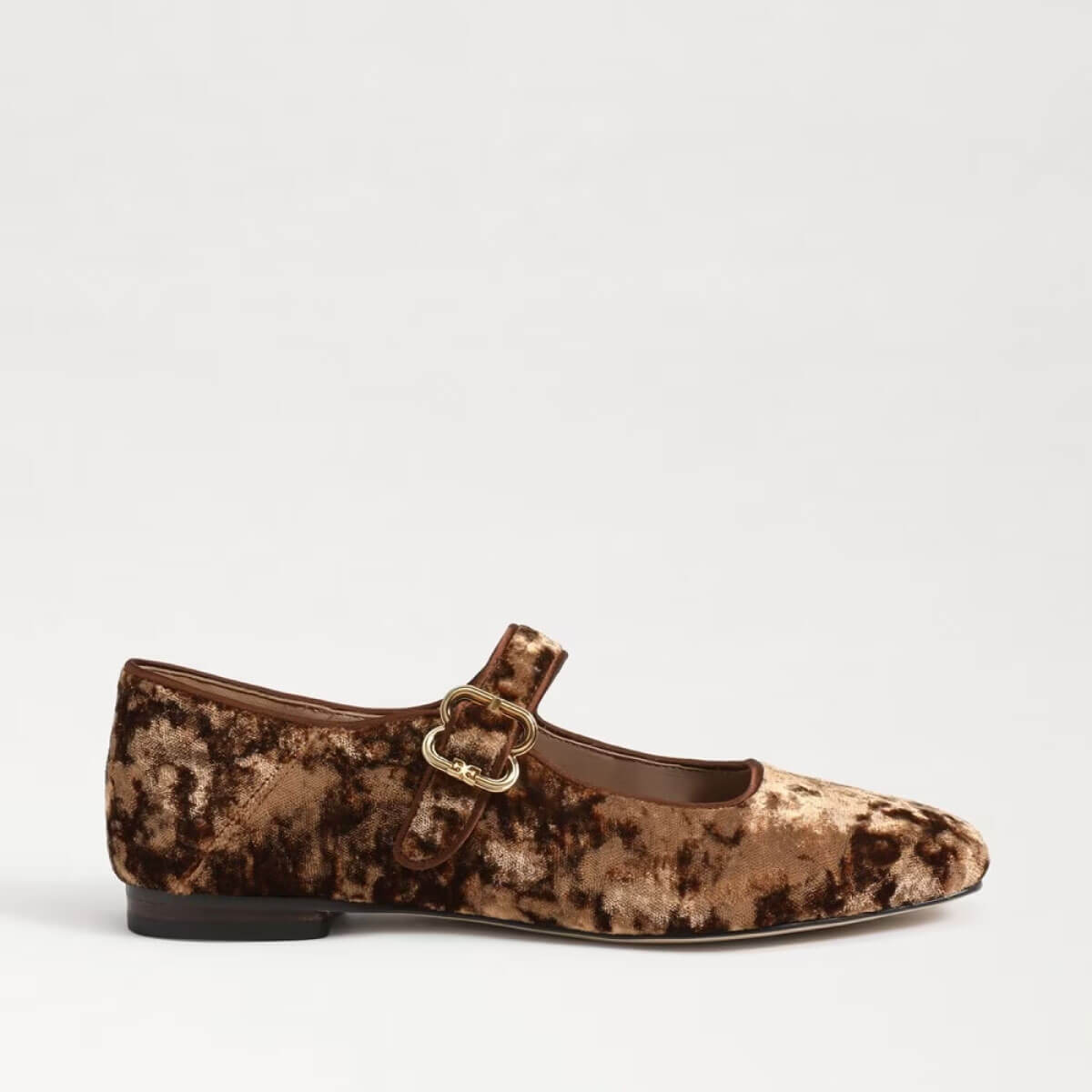 Sam Edelman Michaela Mary Jane Flat copper bronze velvet side | MILK MONEY milkmoney.co | cute shoes for women. ladies shoes. nice shoes for women. footwear for women. ladies shoes online. ladies footwear. womens shoes and boots. pretty shoes for women. beautiful shoes for women.