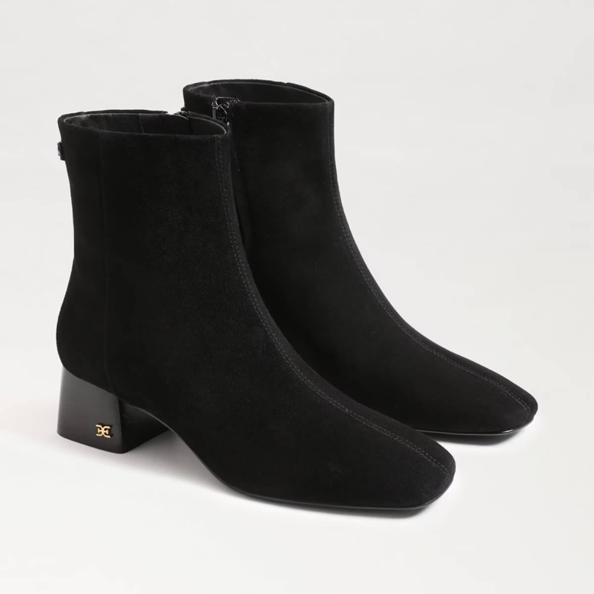 Sam Edelman Paige Ankle Bootie black suede side | MILK MONEY milkmoney.co | cute shoes for women. ladies shoes. nice shoes for women. footwear for women. ladies shoes online. ladies footwear. womens shoes and boots. pretty shoes for women. beautiful shoes for women.