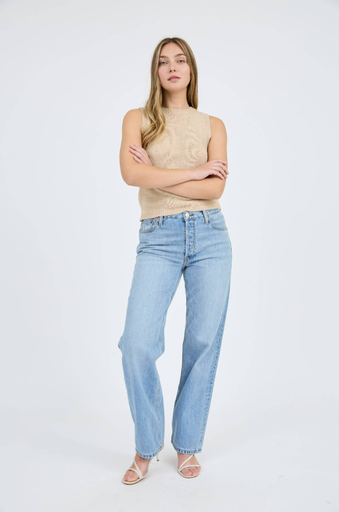 Knit Pullover Sweater Tank