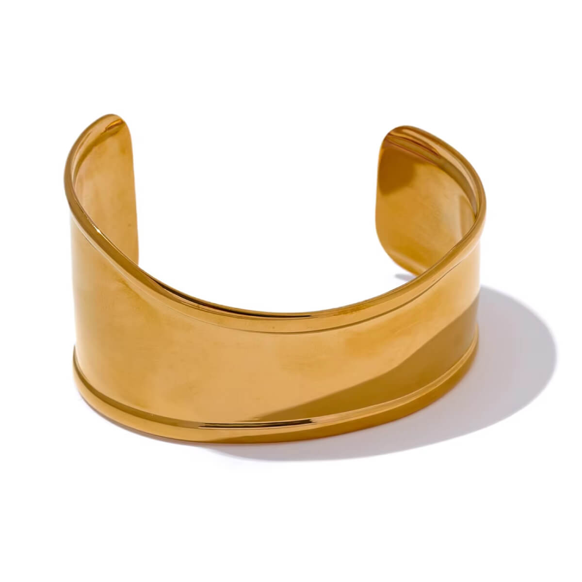 Sculptural Wide Cuff Bracelet gold front | MILK MONEY milkmoney.co | cute bracelets. cool bracelets. beach bracelets. bracelet packs. cute cheap bracelets. cute simple bracelets. cute bracelets with beads. cute women's bracelets.