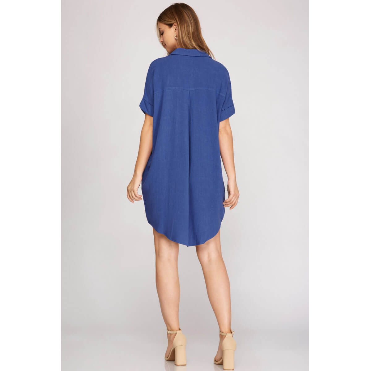 Short Sleeve Shirt Dress