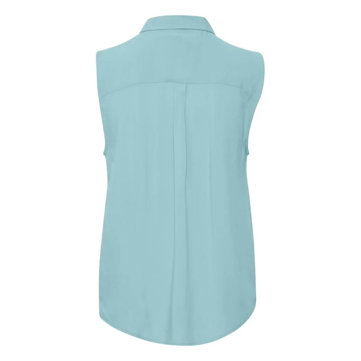 Sleeveless Button Up Shirt blue front | MILK MONEY milkmoney.co | cute tops for women. trendy tops for women. cute blouses for women. stylish tops for women. pretty womens tops.