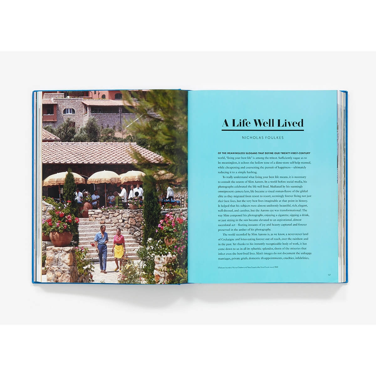 Slim Aarons: The Essential Collection Book inside | MILK MONEY milkmoney.co | white elephant gift ideas, gift, mother's day gift ideas, white elephant gift, gift shops near me, cute home decor, mother's day gift, cute home accents, handmade in USA, elegant home decor