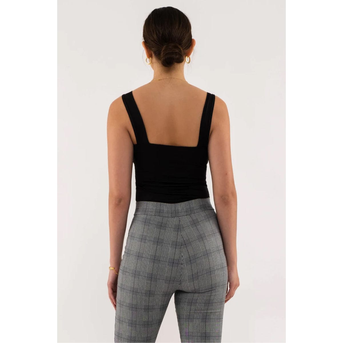 Solid Square Neck Tank Top