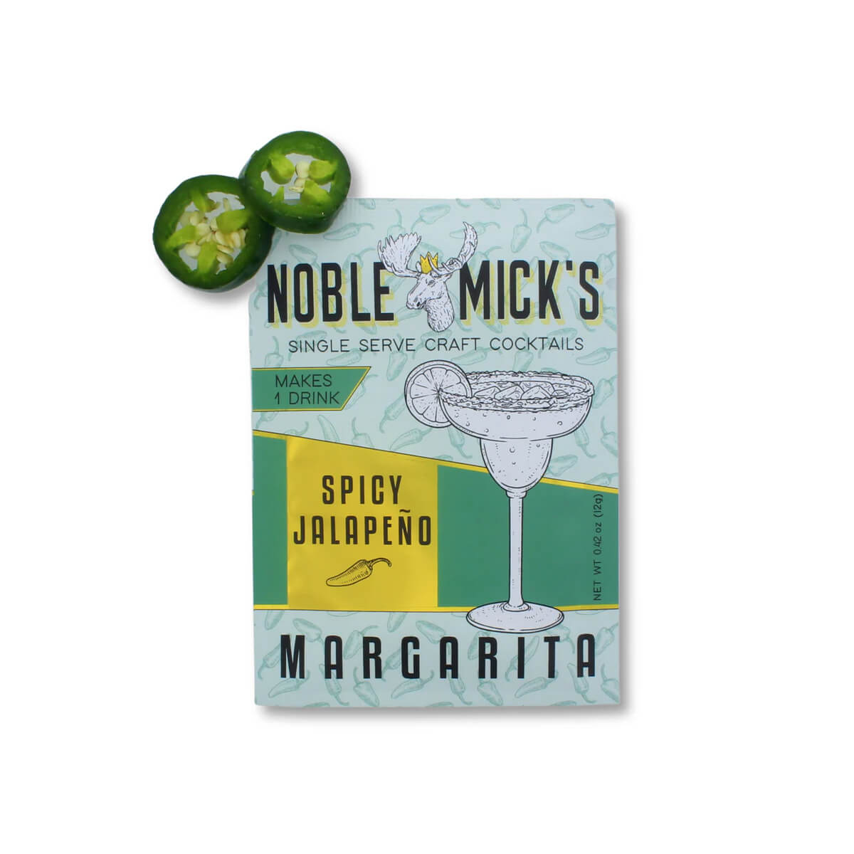 Spicy Jalapeno Margarita Single Serve Craft Cocktail front | MILK MONEY milkmoney.co | white elephant gift ideas, gift, mother's day gift ideas, white elephant gift, gift shops near me