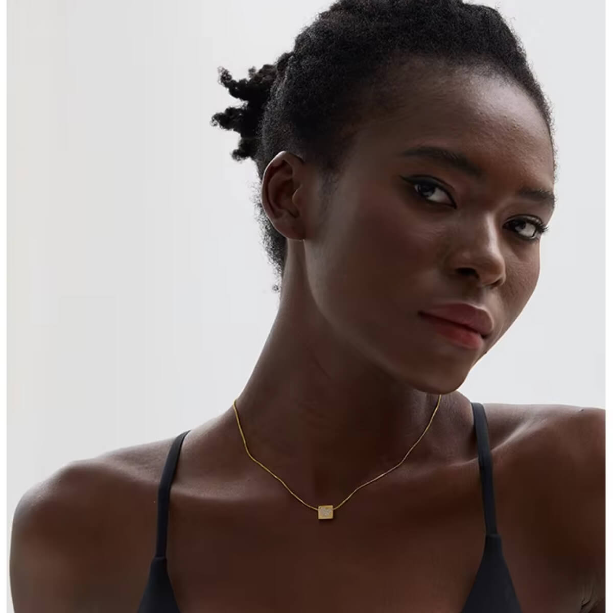 Square Crystal Heart Charm Necklace front | MILK MONEY milkmoney.co | cute necklaces. pretty necklaces. trendy necklaces.
cute simple necklaces. cute gold necklace. cute cheap necklaces. cute necklaces for women. trendy layered necklaces. casual necklace. cute trendy necklaces