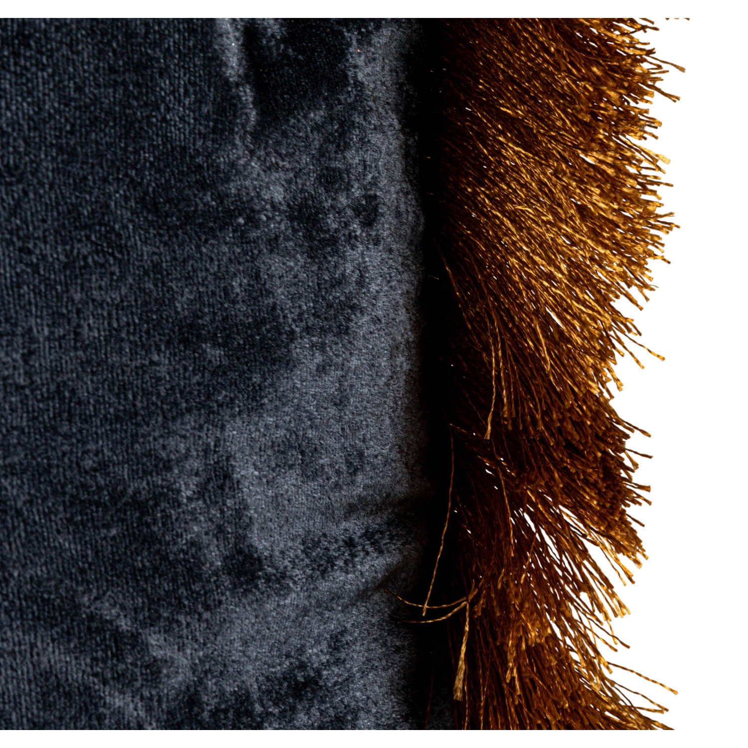Square Velvet and Fringe Pillow navy gold detail | MILK MONEY milkmoney.co | Home decor online, Modern home decor, Luxury home furnishings, Best home decor, Home accessories for sale, Living room furniture sets, Kitchen decor ideas, Wall art for home, Bathroom accessories, Vintage home decor, Minimalist home decor