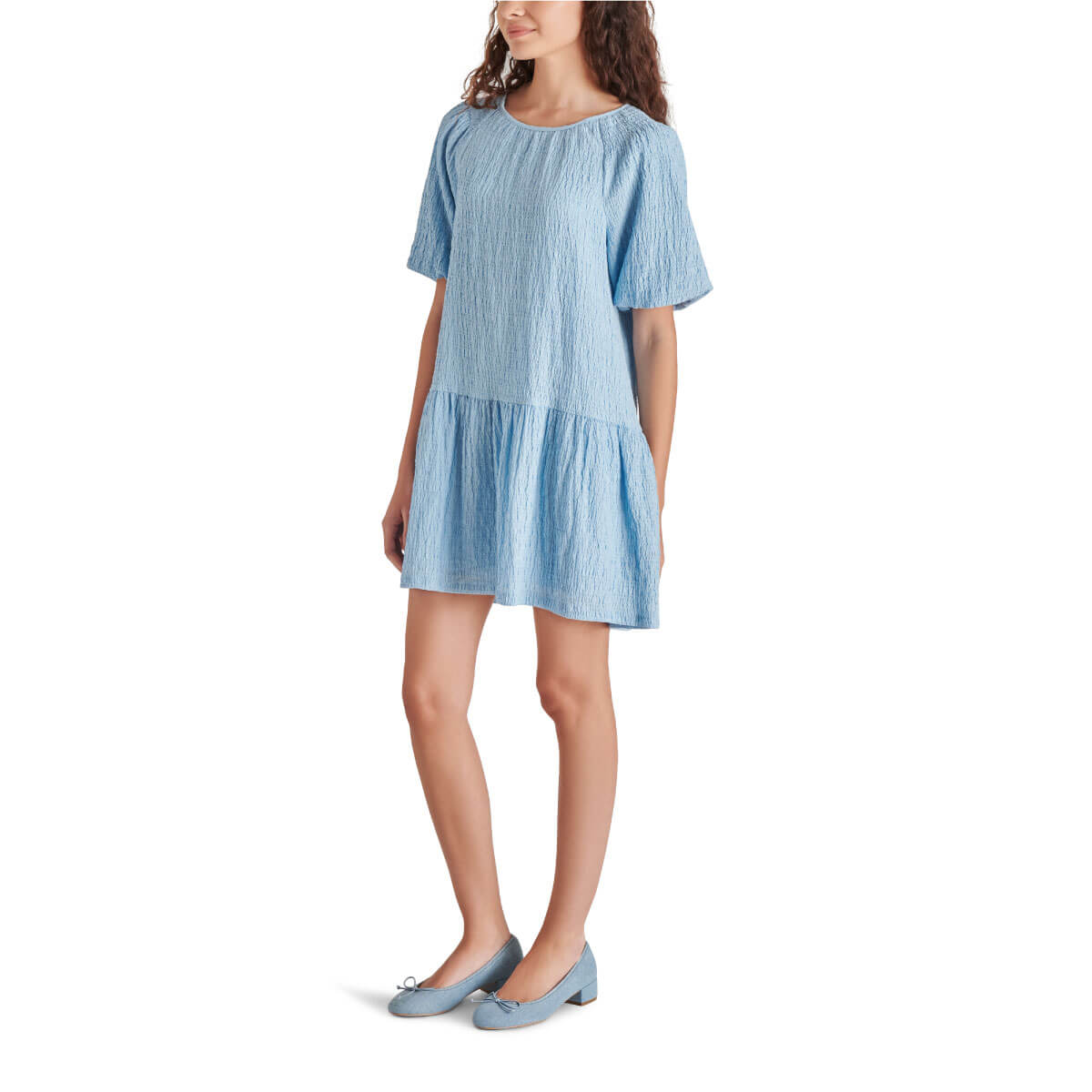 Steve Madden Abrah Minidress blue side | MILK MONEY milkmoney.co | cute clothes for women. womens online clothing. trendy online clothing stores. womens casual clothing online. trendy clothes online. trendy women's clothing online. ladies online clothing stores. trendy women's clothing stores. cute female clothes.