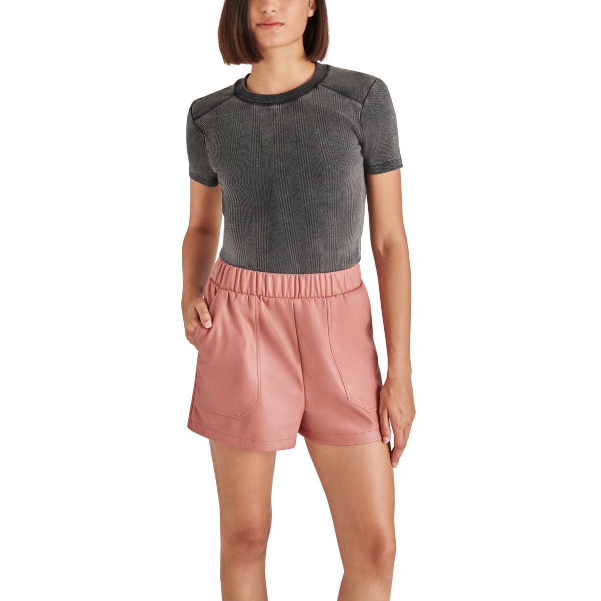 Steve Madden Ambra Bodysuit black front | MILK MONEY milkmoney.co | cute tops for women. trendy tops for women. cute blouses for women. stylish tops for women. pretty womens tops.