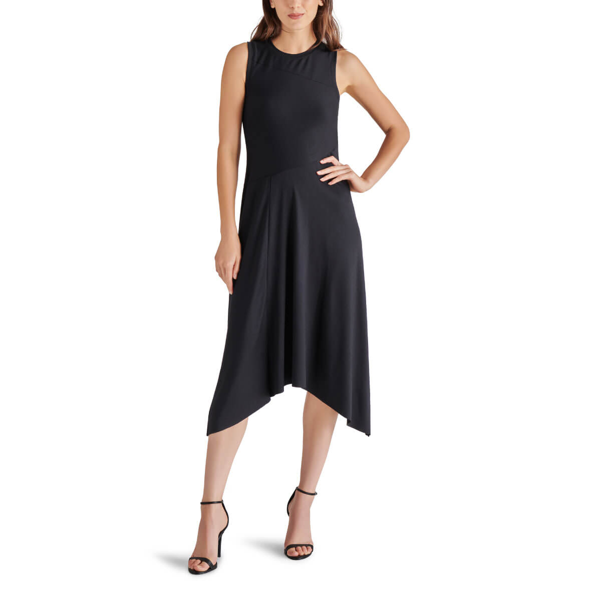 Steve Madden Anisa Dress black front | MILK MONEY milkmoney.co | cute clothes for women. womens online clothing. trendy online clothing stores. womens casual clothing online. trendy clothes online. trendy women's clothing online. ladies online clothing stores. trendy women's clothing stores. cute female clothes.