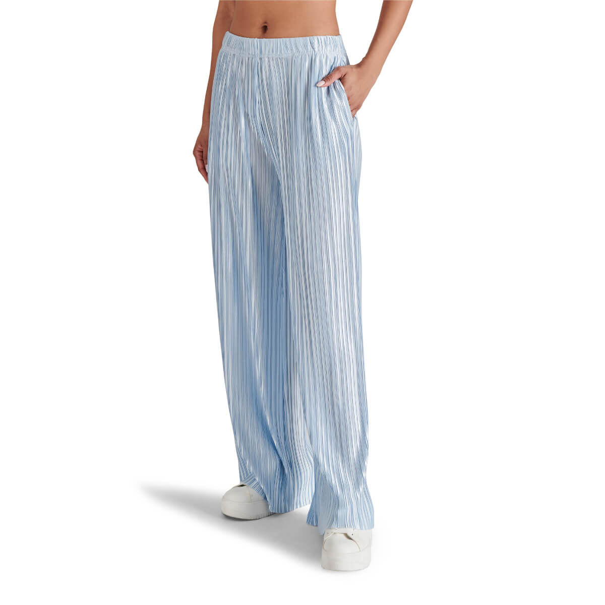 Steve Madden Ansel Pull On Pants sky blue front | MILK MONEY milkmoney.co | cute pants for women. cute trendy pants.