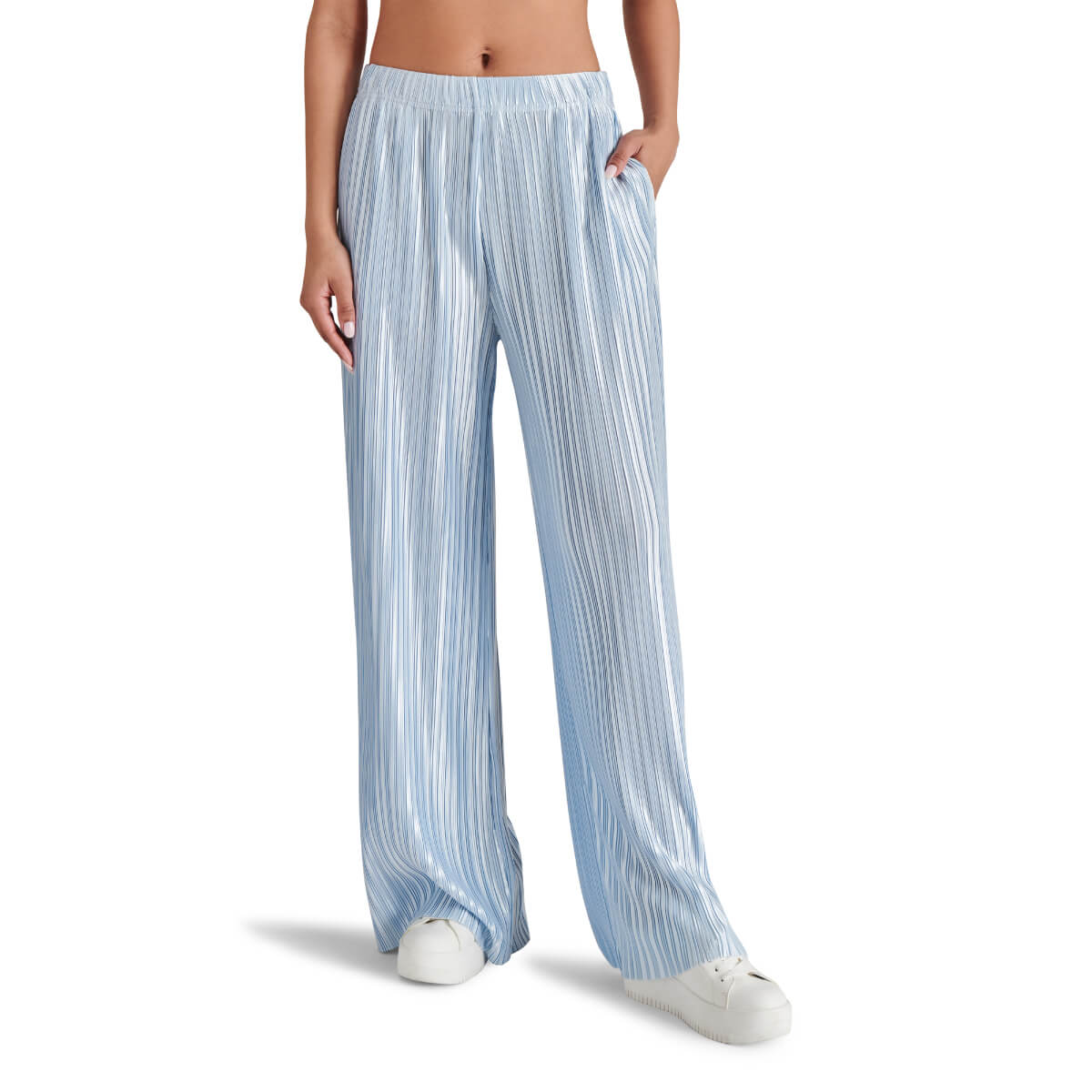 Steve Madden Ansel Pull On Pants sky blue front | MILK MONEY milkmoney.co | cute pants for women. cute trendy pants.