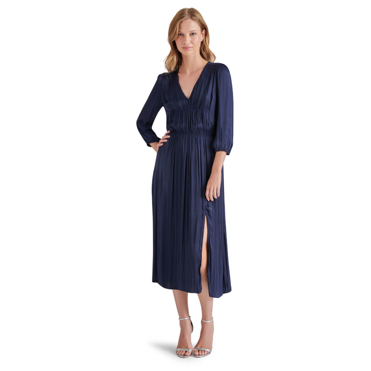 Steve Madden Arlene Midi Dress marine front | MILK MONEY milkmoney.co | cute clothes for women. womens online clothing. trendy online clothing stores. womens casual clothing online. trendy clothes online. trendy women's clothing online. ladies online clothing stores. trendy women's clothing stores. cute female clothes.