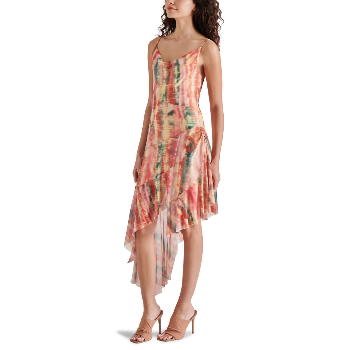 Steve Madden Calla Midi Dress front pink | MILK MONEY milkmoney.co | cute clothes for women. womens online clothing. trendy online clothing stores. womens casual clothing online. trendy clothes online. trendy women's clothing online. ladies online clothing stores. trendy women's clothing stores. cute female clothes.