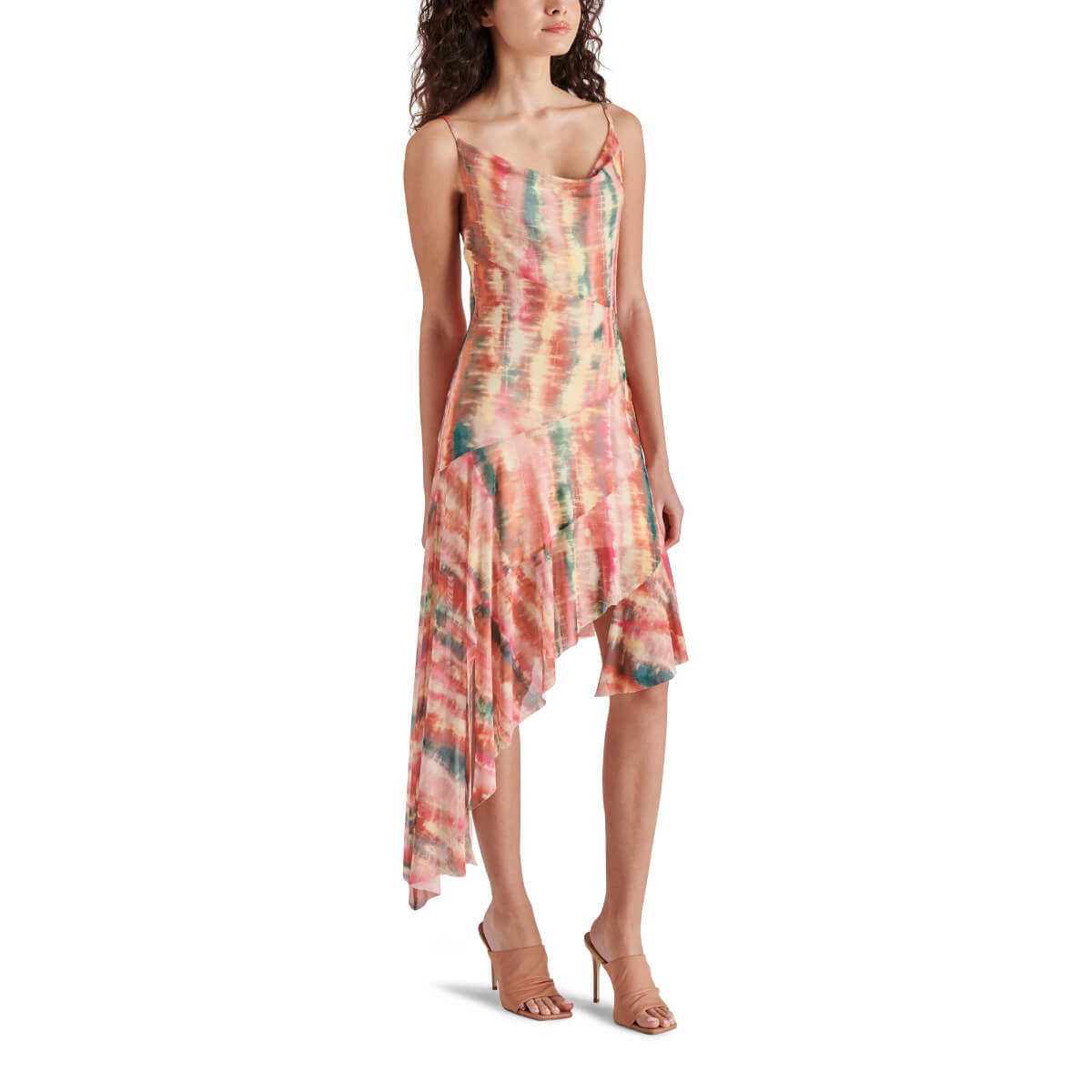 Steve Madden Calla Midi Dress front pink | MILK MONEY milkmoney.co | cute clothes for women. womens online clothing. trendy online clothing stores. womens casual clothing online. trendy clothes online. trendy women's clothing online. ladies online clothing stores. trendy women's clothing stores. cute female clothes.