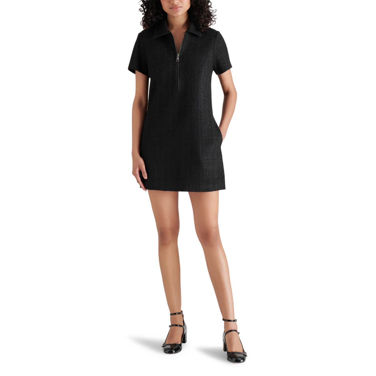 Steve Madden Coda Dress black front | MILK MONEY milkmoney.co | cute clothes for women. womens online clothing. trendy online clothing stores. womens casual clothing online. trendy clothes online. trendy women's clothing online. ladies online clothing stores. trendy women's clothing stores. cute female clothes.