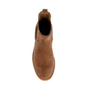 Steve Madden Curtsy Platform Chelsea Boot oatmeal suede top | MILK MONEY milkmoney.co | cute shoes for women. ladies shoes. nice shoes for women. ladies shoes online. ladies footwear. womens shoes and boots. pretty shoes for women. beautiful shoes for women.