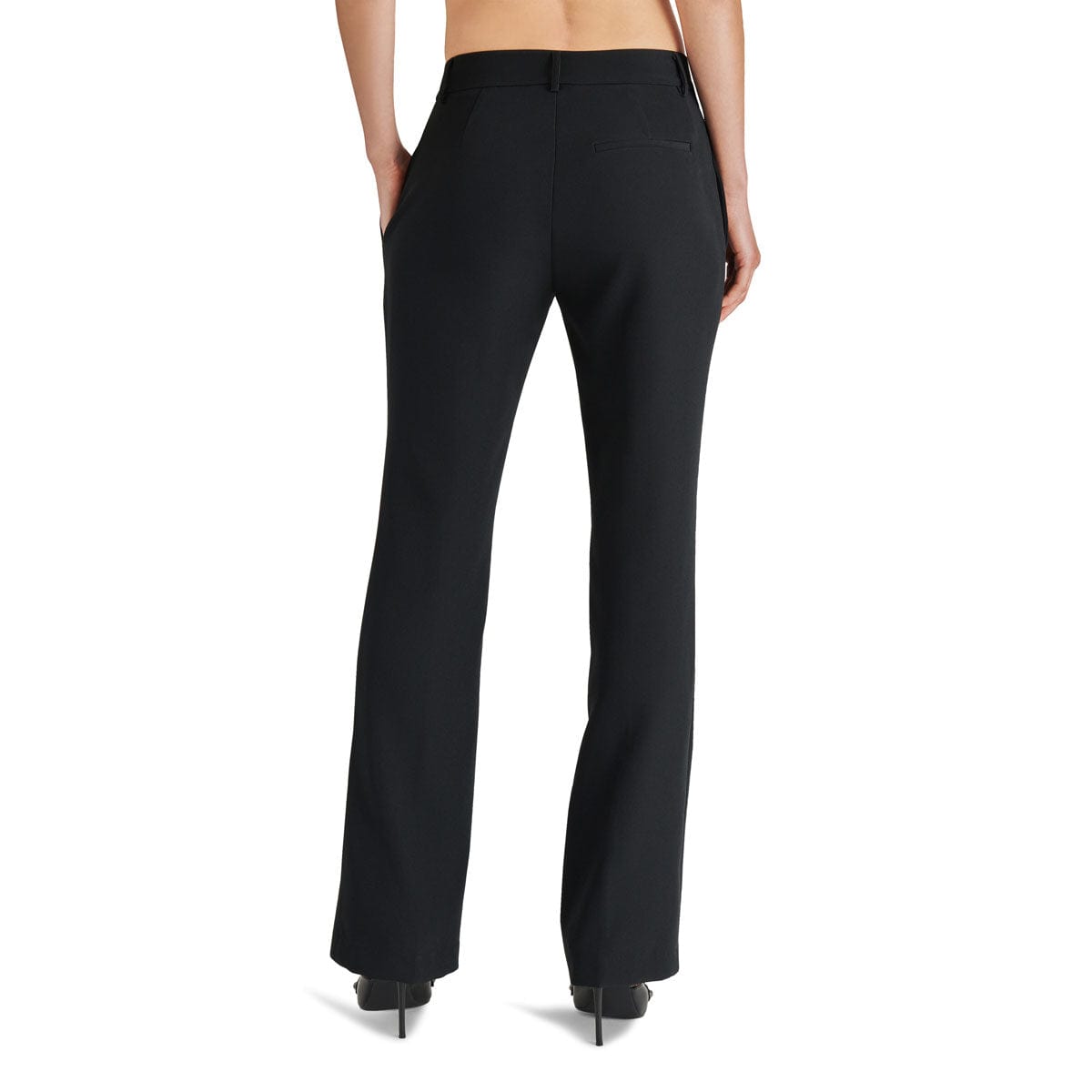 Steve Madden Devin Bootcut Pants black back | MILK MONEY milkmoney.co | cute clothes for women. womens online clothing. trendy online clothing stores. womens casual clothing online. trendy clothes online. trendy women's clothing online. ladies online clothing stores. trendy women's clothing stores. cute female clothes.