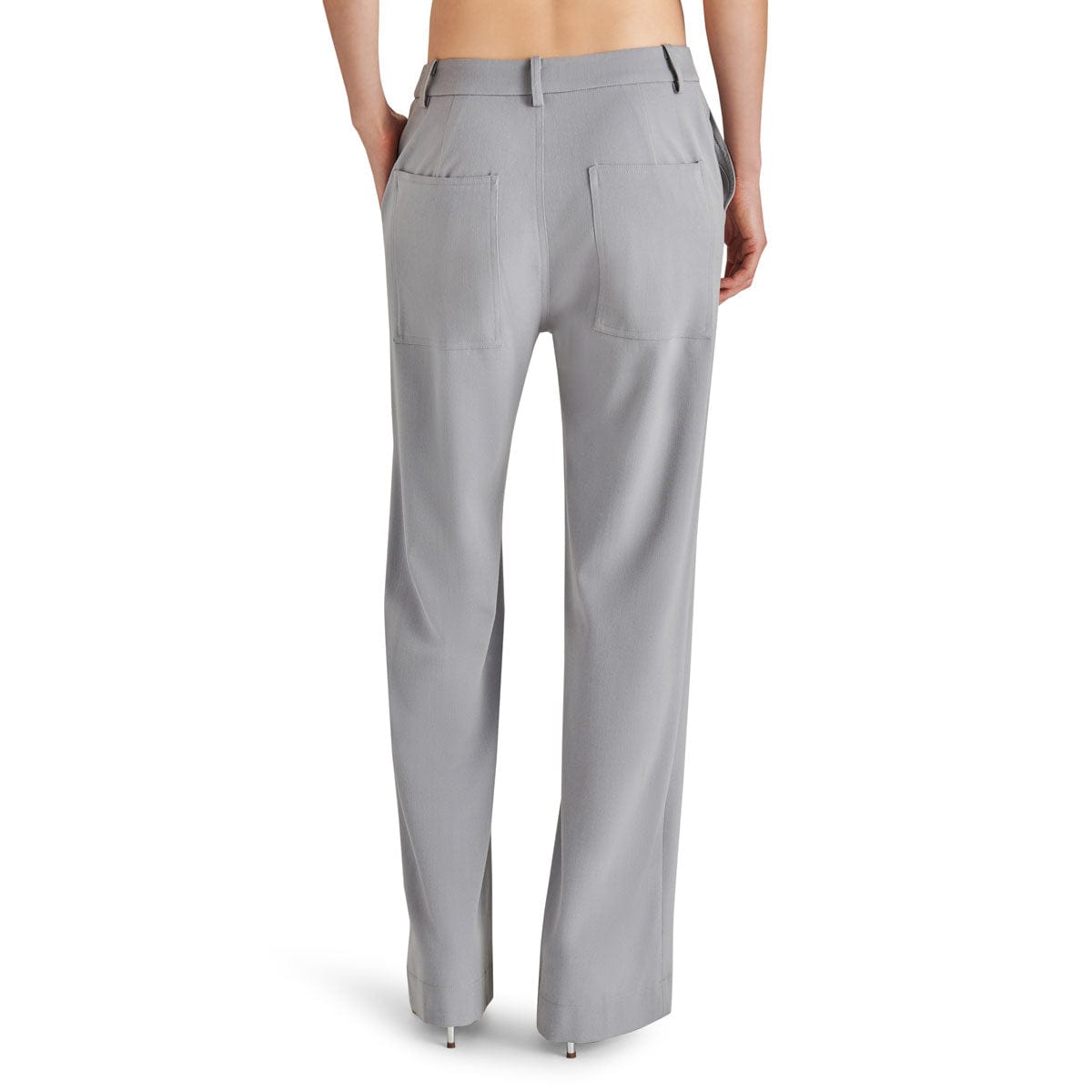 Steve Madden Devin Bootcut Pants steel grey back | MILK MONEY milkmoney.co | cute clothes for women. womens online clothing. trendy online clothing stores. womens casual clothing online. trendy clothes online. trendy women's clothing online. ladies online clothing stores. trendy women's clothing stores. cute female clothes.