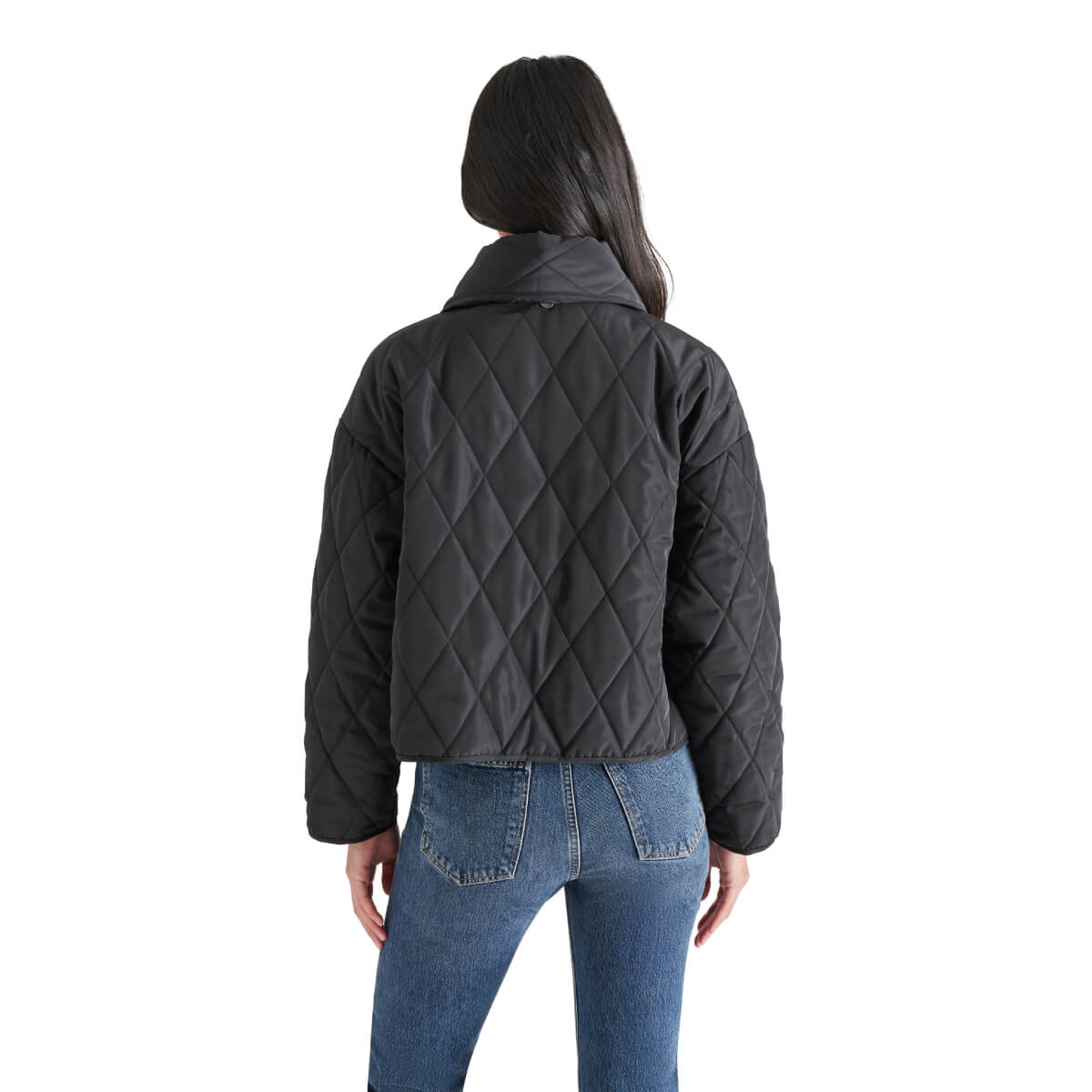 Steve Madden Diarine Jacket black back | MILK MONEY milkmoney.co | cute jackets for women. cute coats. cool jackets for women. stylish jackets for women. trendy jackets for women. trendy womens coats.