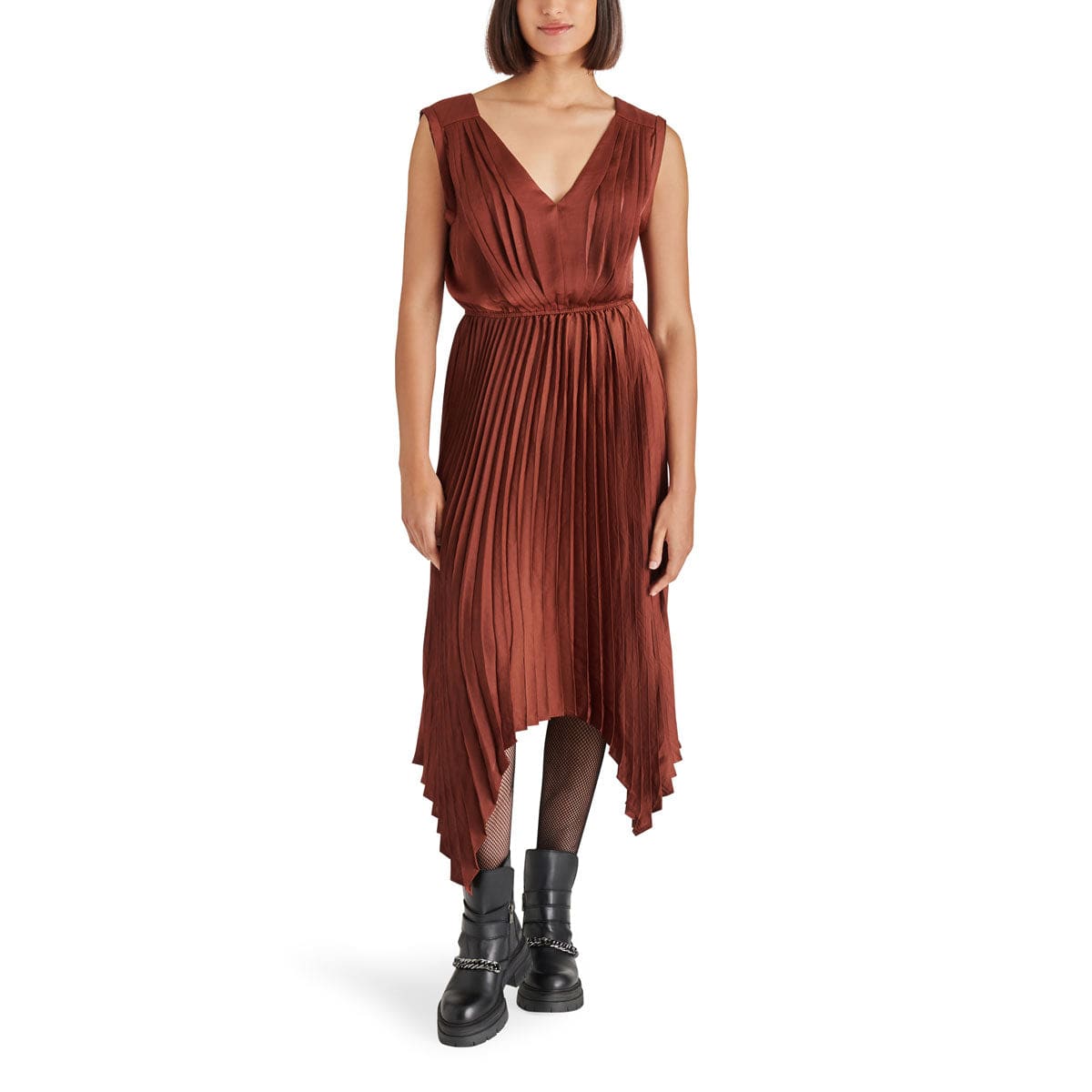 Steve Madden Donna Dress cinnamon front | MILK MONEY milkmoney.co | cute clothes for women. womens online clothing. trendy online clothing stores. womens casual clothing online. trendy clothes online. trendy women's clothing online. ladies online clothing stores. trendy women's clothing stores. cute female clothes.