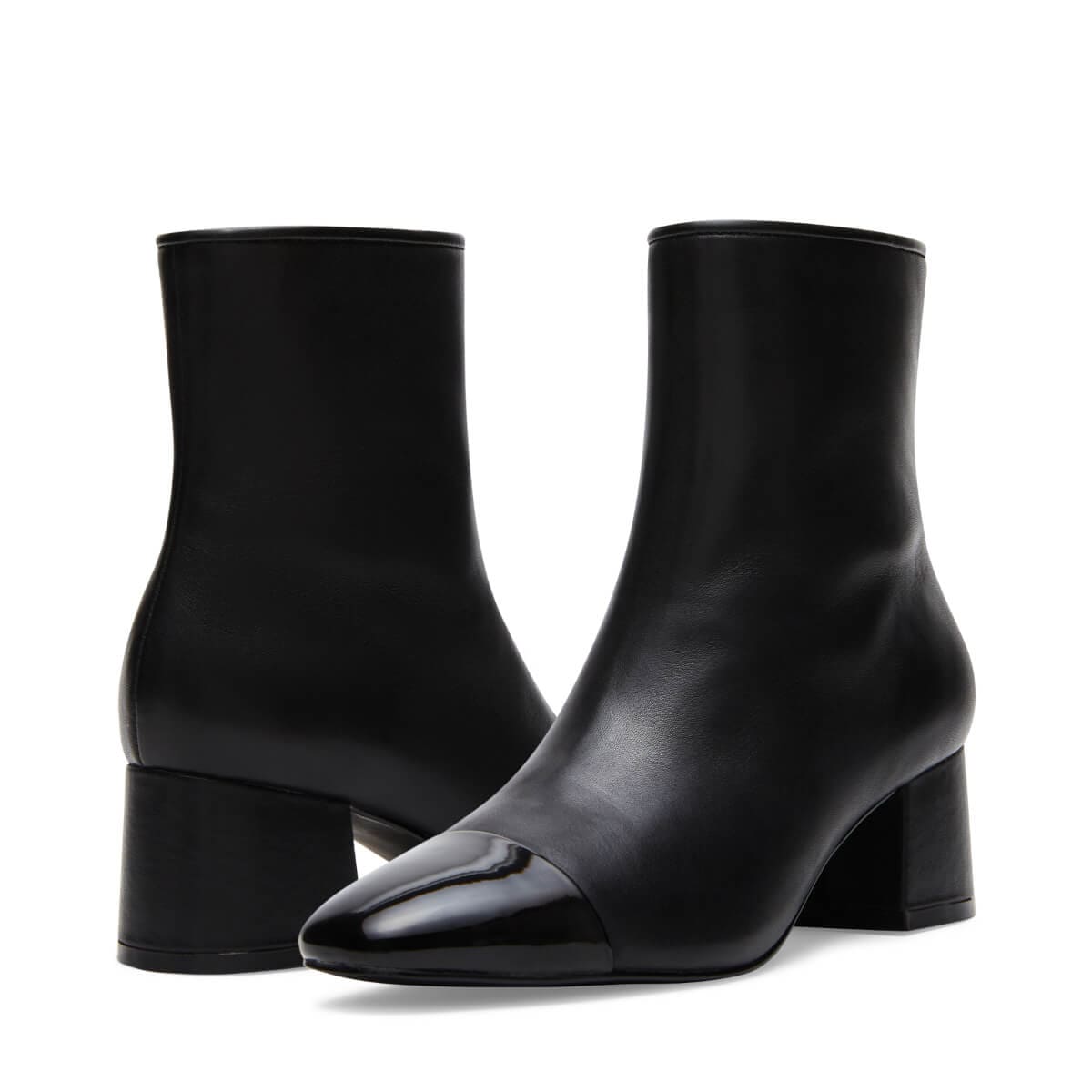 Steve Madden Eiffel Bootie black side | MILK MONEY milkmoney.co | cute shoes for women. ladies shoes. nice shoes for women. footwear for women. ladies shoes online. ladies footwear. womens shoes and boots. pretty shoes for women. beautiful shoes for women.
