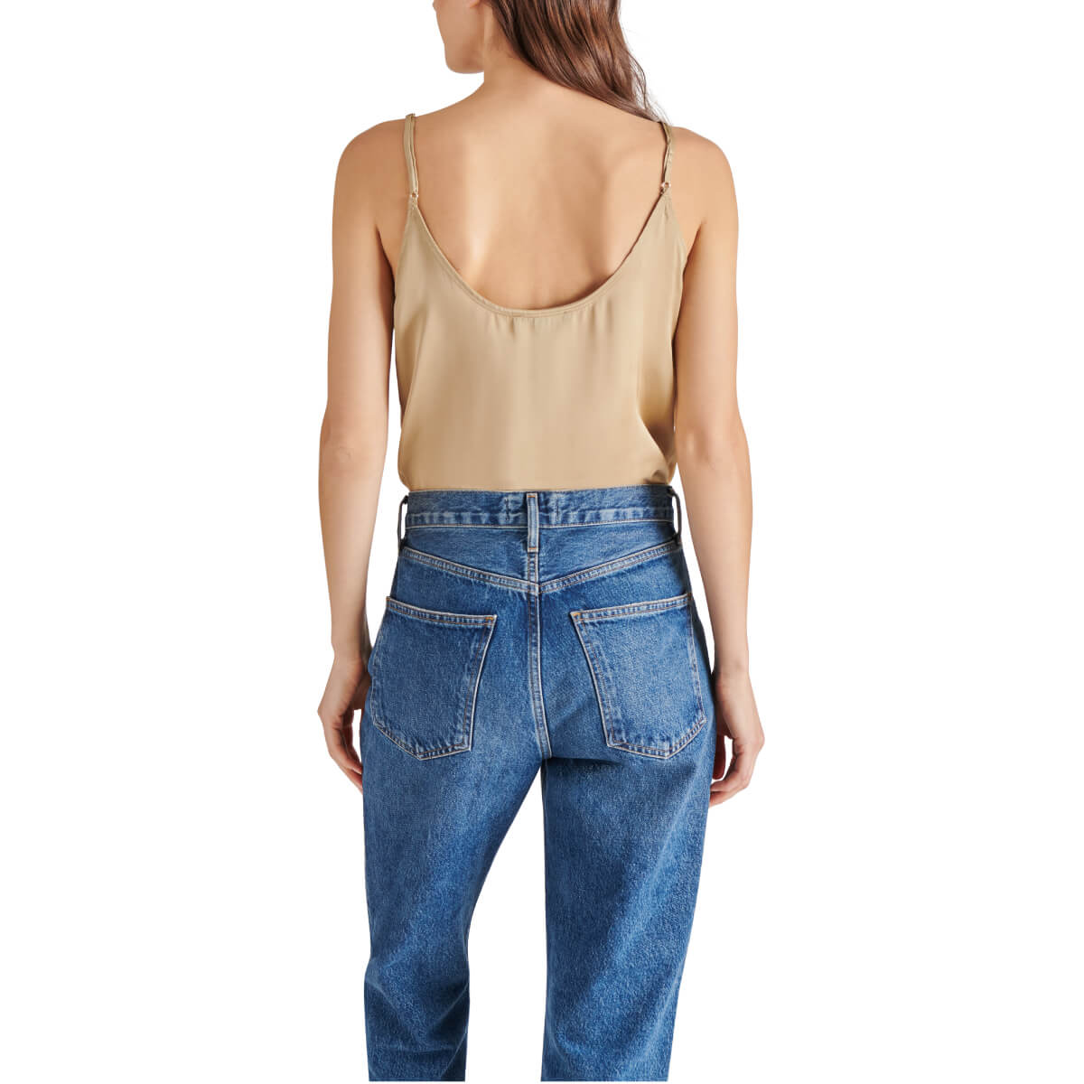 Steve Madden Emersyn Camisole Bodysuit brown back | MILK MONEY milkmoney.co | cute tops for women. trendy tops for women. cute blouses for women. stylish tops for women. pretty womens tops.