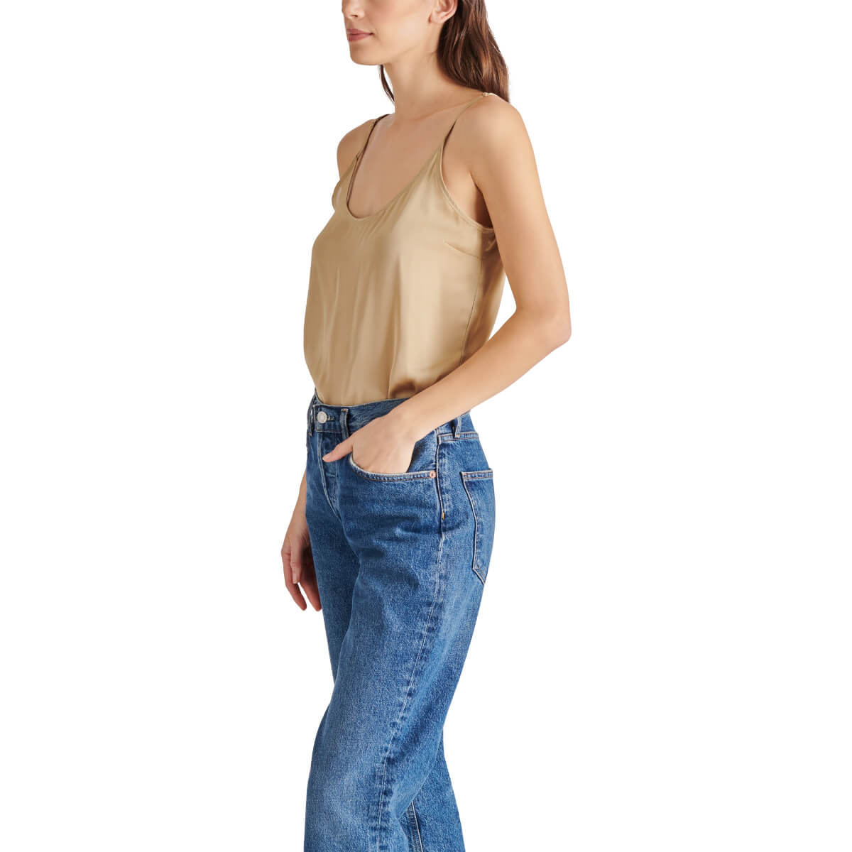 Steve Madden Emersyn Camisole Bodysuit brown side | MILK MONEY milkmoney.co | cute tops for women. trendy tops for women. cute blouses for women. stylish tops for women. pretty womens tops.