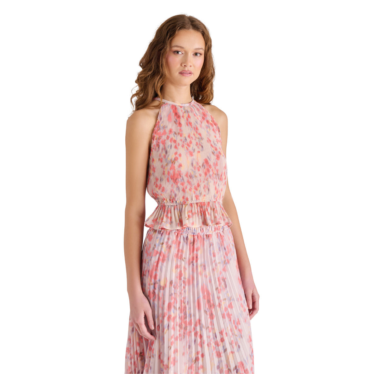 Steve Madden Emil Top pink front | MILK MONEY milkmoney.co | cute tops for women. trendy tops for women. cute blouses for women. stylish tops for women. pretty womens tops.