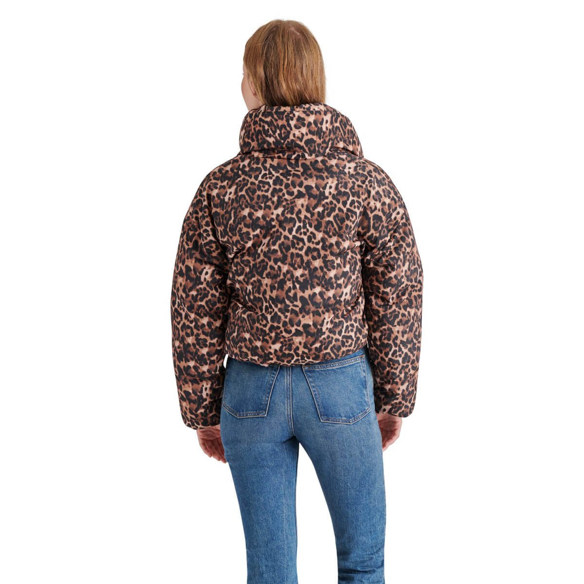 Steve Madden Evy Leopard Coat back | MILK MONEY milkmoney.co | cute jackets for women. cute coats. cool jackets for women. stylish jackets for women. trendy jackets for women. trendy womens coats.