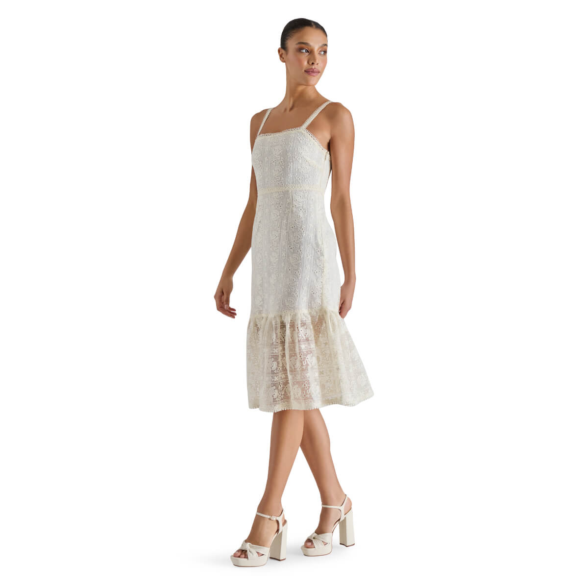 Steve Madden Hartley Lace Dress white | MILK MONEY milkmoney.co | cute clothes for women. womens online clothing. trendy online clothing stores. womens casual clothing online. trendy clothes online. trendy women's clothing online. ladies online clothing stores. trendy women's clothing stores. cute female clothes.