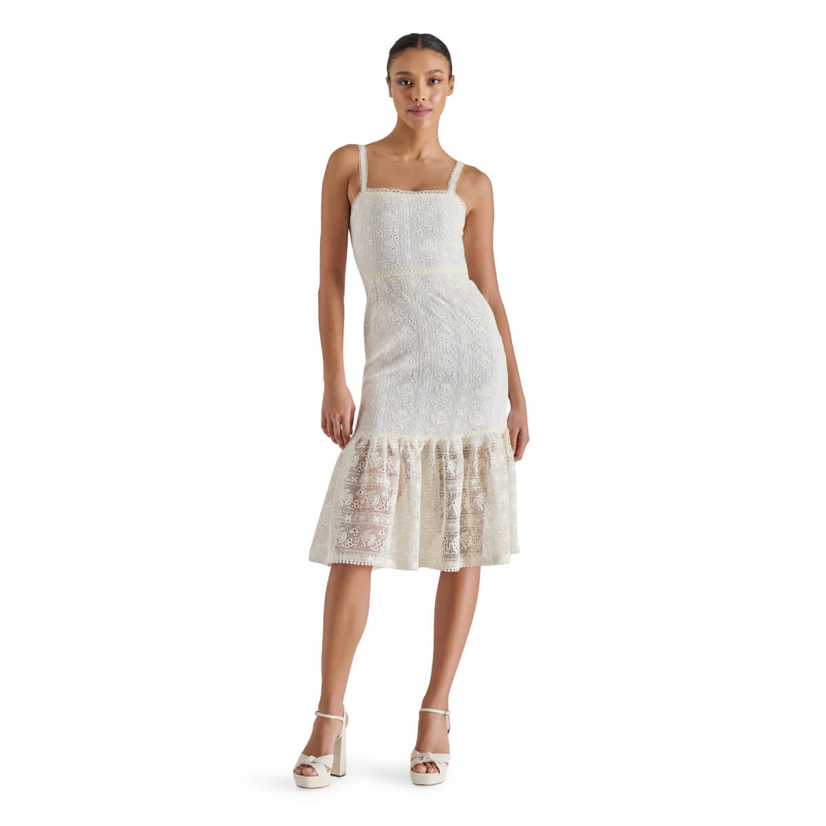 Steve Madden Hartley Lace Dress white | MILK MONEY milkmoney.co | cute clothes for women. womens online clothing. trendy online clothing stores. womens casual clothing online. trendy clothes online. trendy women's clothing online. ladies online clothing stores. trendy women's clothing stores. cute female clothes.