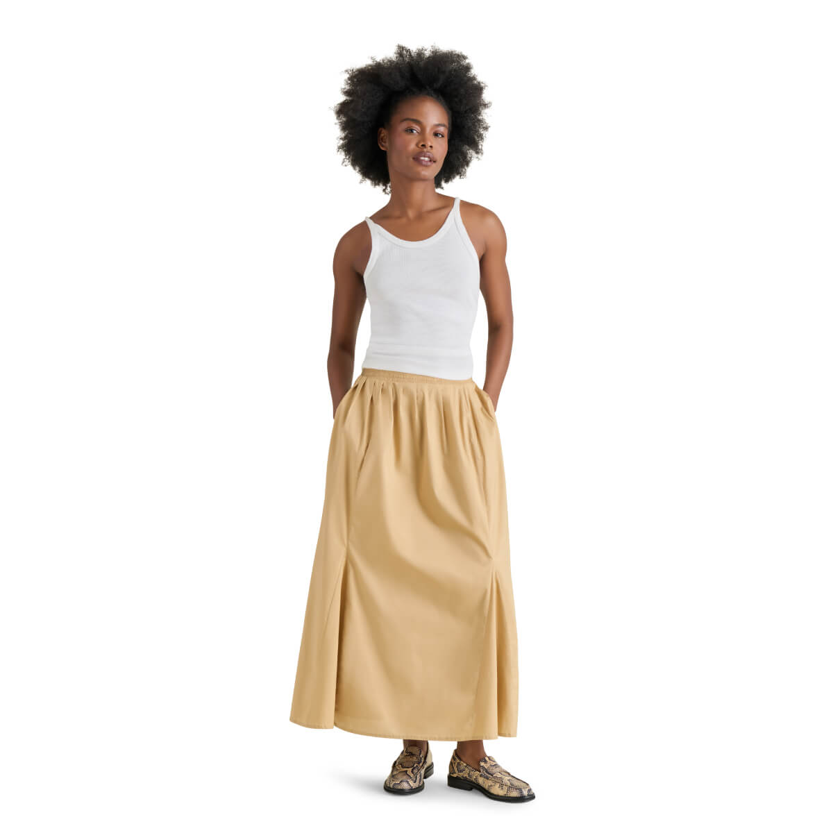 Steve Madden Karina Godet Maxi Skirt brown front | MILK MONEY milkmoney.co | cute clothes for women. womens online clothing. trendy online clothing stores. womens casual clothing online. trendy clothes online. trendy women's clothing online. ladies online clothing stores. trendy women's clothing stores. cute female clothes.