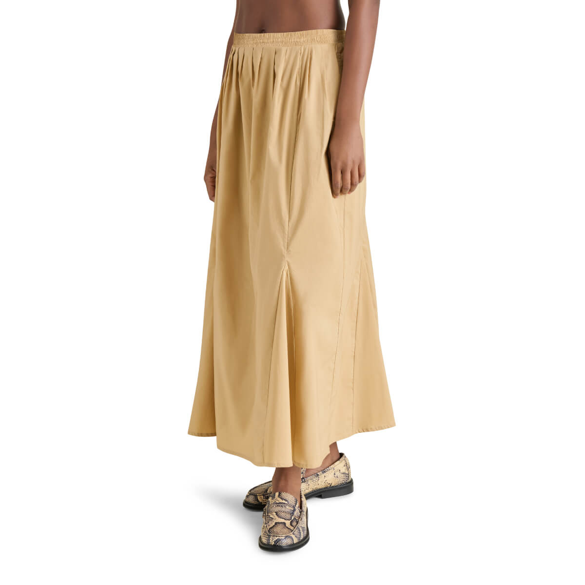 Steve Madden Karina Godet Maxi Skirt brown front | MILK MONEY milkmoney.co | cute clothes for women. womens online clothing. trendy online clothing stores. womens casual clothing online. trendy clothes online. trendy women's clothing online. ladies online clothing stores. trendy women's clothing stores. cute female clothes.