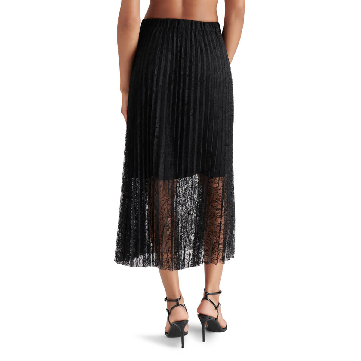 Steve Madden Keira Skirt black back | MILK MONEY milkmoney.co | cute clothes for women. womens online clothing. trendy online clothing stores. womens casual clothing online. trendy clothes online. trendy women's clothing online. ladies online clothing stores. trendy women's clothing stores. cute female clothes.