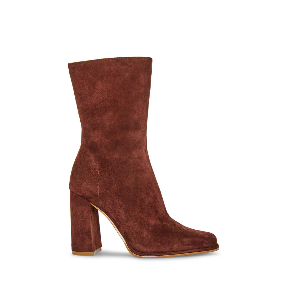 Steve Madden Suede Shoes LUCA Brown Suede Pointed-Toe Cuffed Kitten Heel Women main image 2