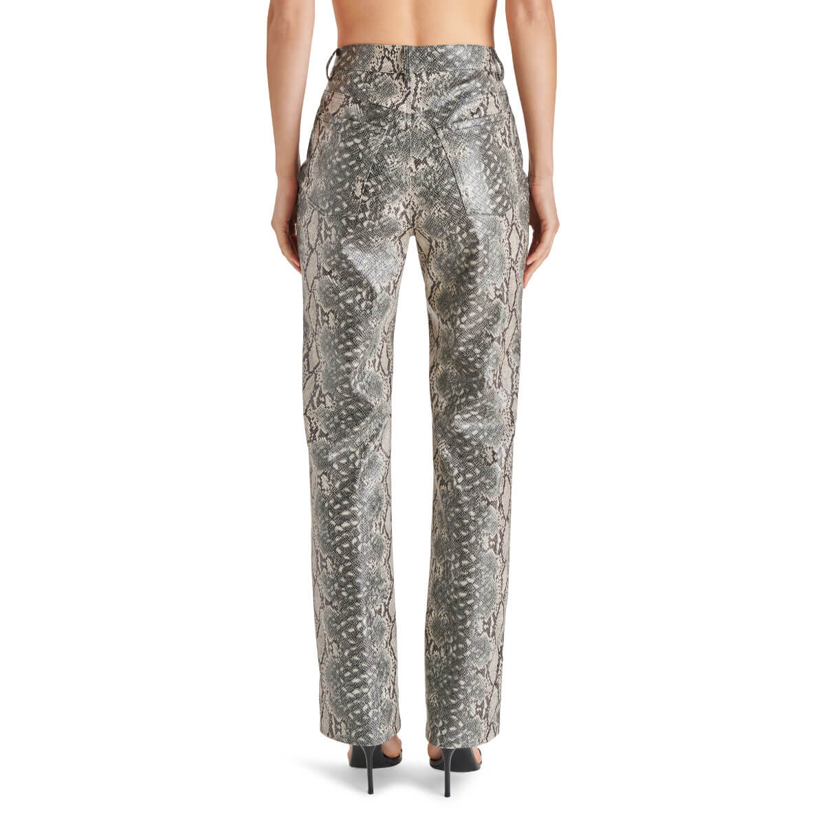 Steve Madden Loren Faux Snakeskin Pant back | MILK MONEY milkmoney.co | cute pants for women. cute trendy pants.