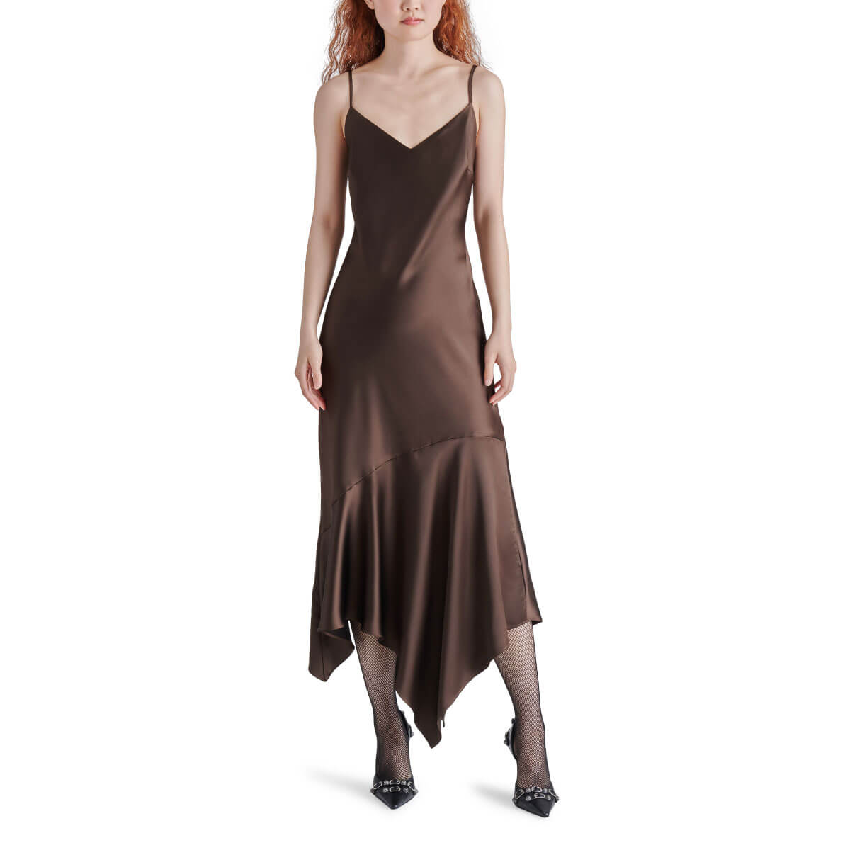 Steve Madden Lucille Dress espresso front | MILK MONEY milkmoney.co | cute clothes for women. womens online clothing. trendy online clothing stores. womens casual clothing online. trendy clothes online. trendy women's clothing online. ladies online clothing stores. trendy women's clothing stores. cute female clothes.