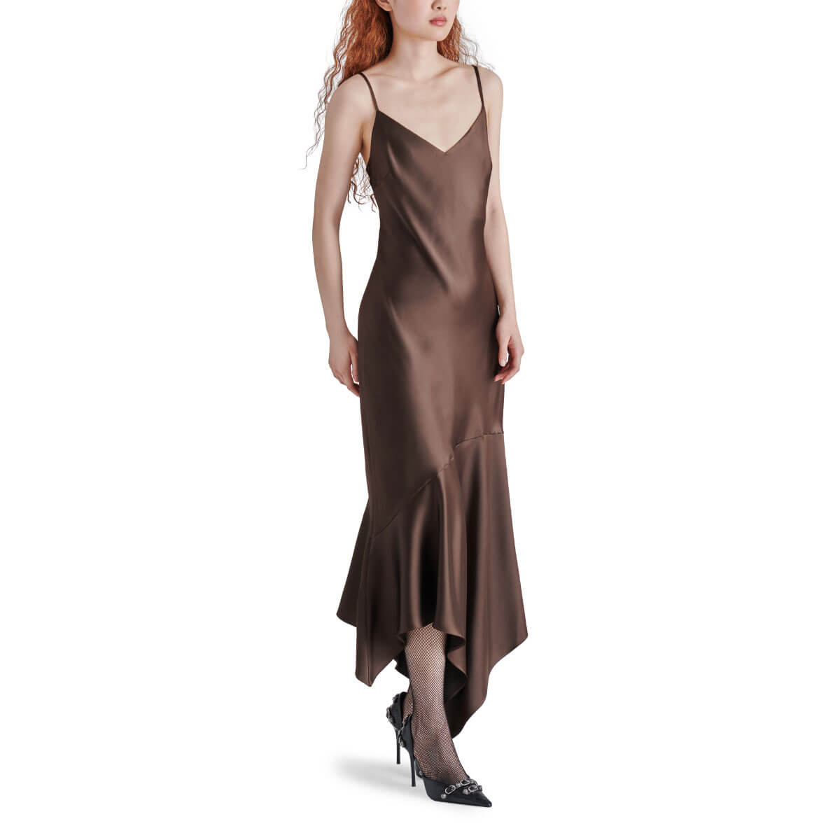 Steve Madden Lucille Dress espresso side| MILK MONEY milkmoney.co | cute clothes for women. womens online clothing. trendy online clothing stores. womens casual clothing online. trendy clothes online. trendy women's clothing online. ladies online clothing stores. trendy women's clothing stores. cute female clothes.