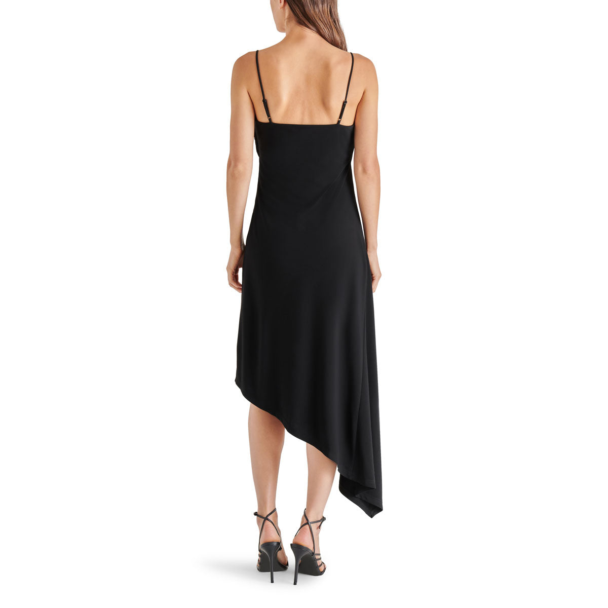 Steve Madden Lysette Draped Lace Slip Dress black back | MILK MONEY milkmoney.co | cute clothes for women. womens online clothing. trendy online clothing stores. womens casual clothing online. trendy clothes online. trendy women's clothing online. ladies online clothing stores. trendy women's clothing stores. cute female clothes.
