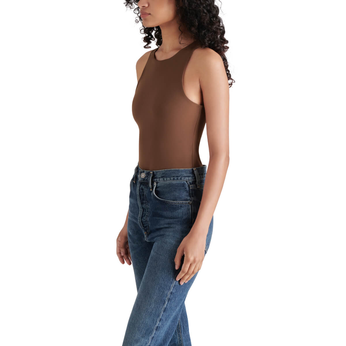 Steve Madden Nico Bodysuit chestnut side | MILK MONEY milkmoney.co | cute tops for women. trendy tops for women. cute blouses for women. stylish tops for women. pretty womens tops.