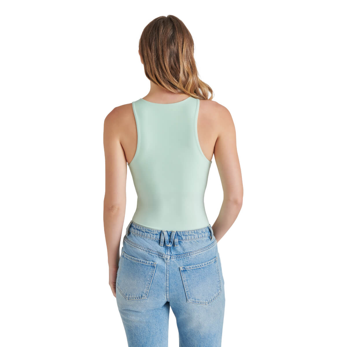 Steve Madden Nico Bodysuit mint back | MILK MONEY milkmoney.co | cute tops for women. trendy tops for women. cute blouses for women. stylish tops for women. pretty womens tops.